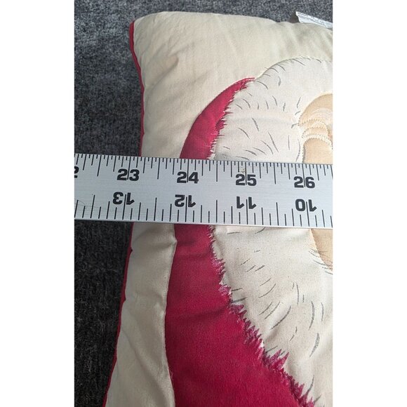 Brentwood Originals Santa Claus Decorative Throw Pillow 13"x13" Holiday Accent - Picture 5 of 5